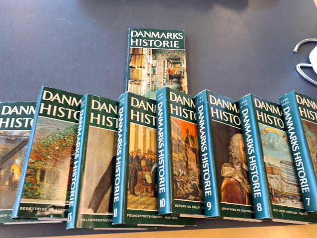 Danmarks Historie 1-14, +registerbind